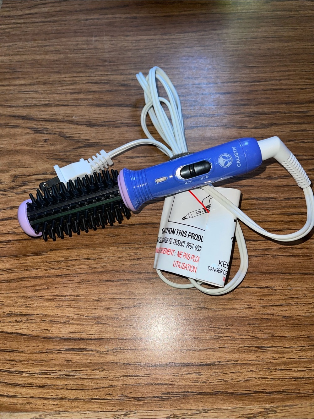 GGO Mini Purple on purple Round Hair Brush Hot Air Styler - Picture 9 of 9